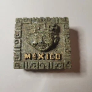 Vintage Mexico Match Souvenir Talisman Nuevo Crepciones Tarebski Mexico Stone - Picture 1 of 6