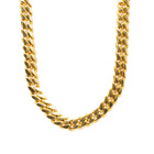 925 Sterling Silver Gold Plated Cuban Link Chain