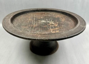 Antique Bali Indonesia Wooden Dulang Tribal Tray - Picture 1 of 12
