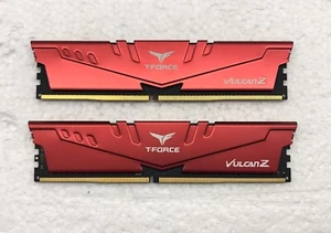 TEAMGROUP T-FORCE VULCAN Z 16GB (2x8GB) DDR4-3200 RAM MEMORY TLZRD48G3200HC16FBK - Picture 1 of 3