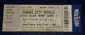 Mike Trout 1st MLB Postseason HR HOME RUN #1 CAREER PS HR TICKET STUB 2.10.14 - Bild 1 von 2