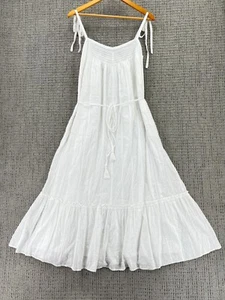 La Vie Rebecca Taylor Kelsey Cotton Midi Dress Ruffle Size M Retail $375 - Picture 1 of 11