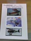B8350 WWI MILITARY AIRCRAFT miniature sheet and real photos x 2 no reserve