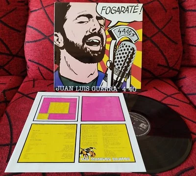 JUAN LUIS GUERRA & 4.40 ** Fogarate ** 1994 Spain LP w/ INSERT - Image 1 of 4