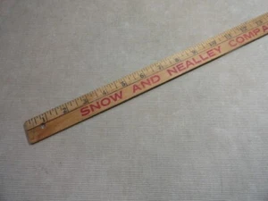 Snow & Nealley Co Bangor Maine Advertising Yard Stick Minnesota Paints - Picture 1 of 9
