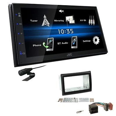 JVC Autoradio Touchscreen Bluetooth für Renault Megane II 2002-2008 schwarz - Bild 1 von 4