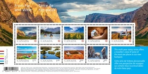GREAT DESTINATIONS = FROM FAR and WIDE = S/S of 9 sts MNH Canada 2024 - Picture 1 of 1