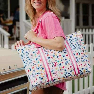 KATYDID CONFETTI PRINT PURSE TOTE BAGBRAND NEW FOR SUMMER 2024-GET BEACH READY!! - Picture 1 of 2