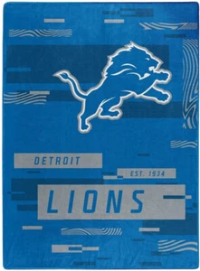 Detroit Lions Plush 60" by 80" Digitize Design Raschel Blanket - NFL - Picture 1 of 1