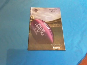 WARRINGTON V WIGAN SILK CUP CHALLENGE FINAL 1990 PROGRAMM, TICKETS UND AUSSCHNITTE. - Bild 1 von 12
