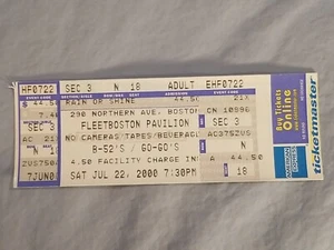 7-22-00 2000 B-52's/GO-GO's Vtg Concert Ticket Stub Boston Ma Fleetboston Pav - Picture 1 of 2