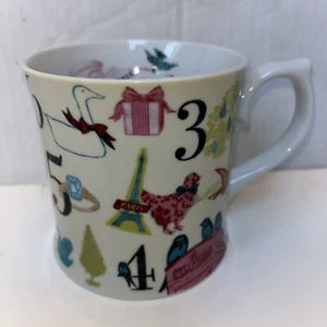 Twelve Days of Christmas Coffee Mug Tea Cup Collectible by Rosanna 12oz - Picture 1 of 10