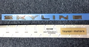 NISSAN Genuine SKYLINE R34 Trunk Lid Emblem "SKYLINE" 84895-AA100 NEW - Picture 1 of 8
