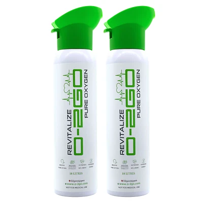 O2GO 18 Litres 95% Pure Oxygen Cannister With Face Cup Canned O2 (pack of 2) - Image 1 of 4