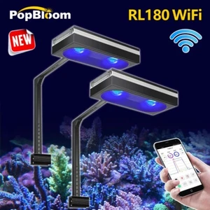 PopBloom 2x RL180 Marine Led Light for 48" 120cm Marine Reef Aquarium Fish Tank - Picture 1 of 11