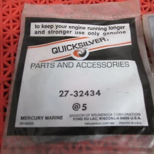 NEW QUICKSILVER MARINE BOAT GASKET LOT OF 5 PART NO. 27-32434  NOS - Imagen 1 de 2