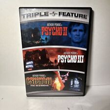 Psycho Triple Feature (DVD, 2007) 2-Discs Anthony Perkins Tested /Clean Discs