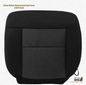 2004 2005 2006 Ford F150 FX4 Crew Cab Driver Side Bottom Cloth Seat Cover Black - Bild 1 von 11