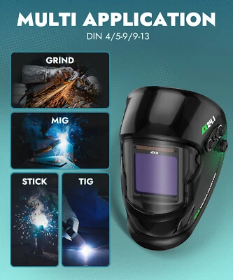 3.94''*3.82'' large view Welding Mask Fast Auto Darkening Welder Helmet - Imagem 1 de 4