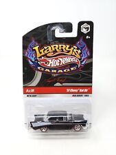 Hot Wheels Larry's Garage '57 Chevy Bel Air 9 of 20 1:64 Black Real Riders - NEW