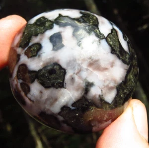 MYSTIC MERLINITE INDIGO GABBRO POWERFUL MERLIN WIZARD CRYSTAL PALMSTONE *B7 - Picture 1 of 9