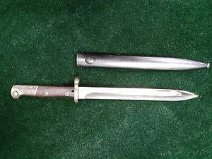 Vintage CHILEAN MAUSER CE WG Rifle Bayonet 15.25" w Scabbard Excellent Preowned - Picture 1 of 15
