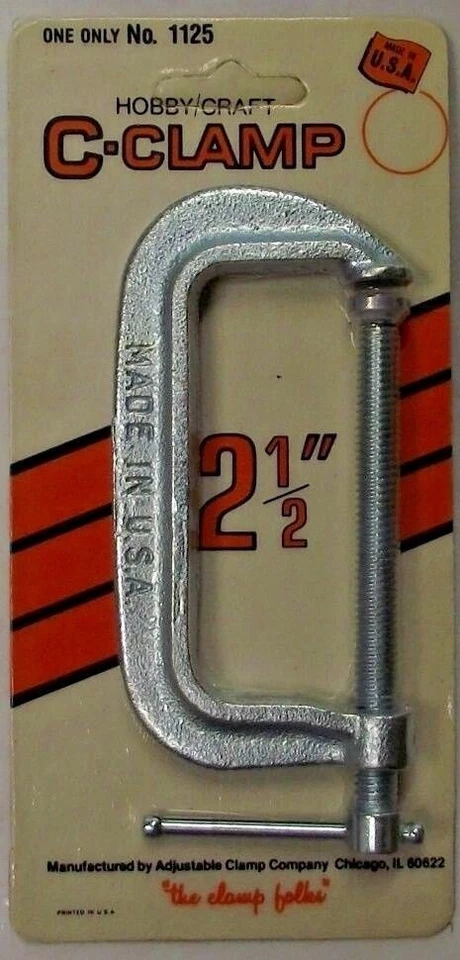 Pony Tools 1125 Hobby Craft C-Clamp 2-1/2" USA - Image 1 of 1