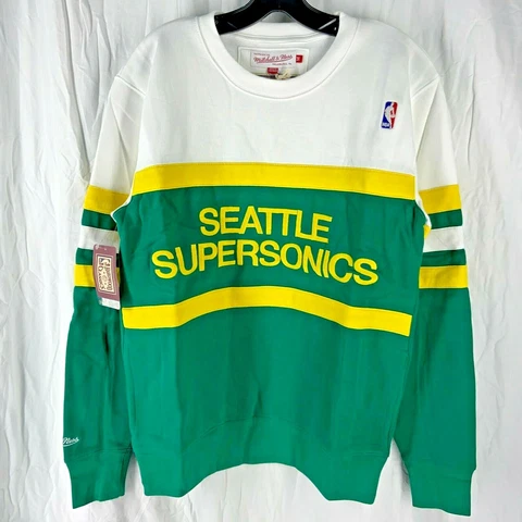 Mitchell & Ness NBA Seattle Supersonics Head Coach Sweatshirt M, L, XL Cover