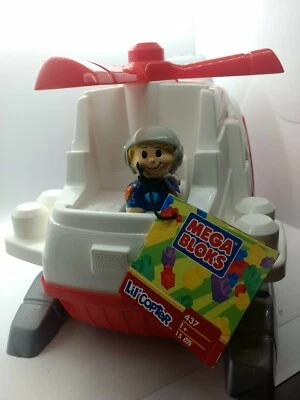 Ultra rare! Mega Bloks First Builders Lil' Copter Age 1-3 Helicopter - Image 1 of 4