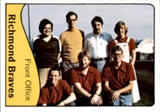 1979 Richmond Braves TCMA 10 Rick Hicks, Leonard Alley, Debbie Yates Bruce Carey