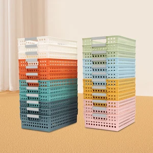 24Pack Classroom Storage Baskets Bins Colorful Plastic Organizer Basket for Home - Picture 1 of 18