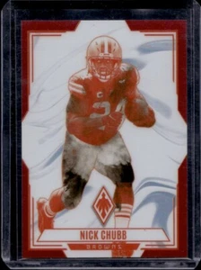 NICK CHUBB 2023 Panini Phoenix #CON-11 Contours Red /199 JERSEY #'D Browns SP - Picture 1 of 2