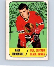 VINTAGE HOCKEY CARD TOPPS 1967 CHICAGO BLACK HAWKS PAUL TERBENCHE NO793 - Picture 1 of 2