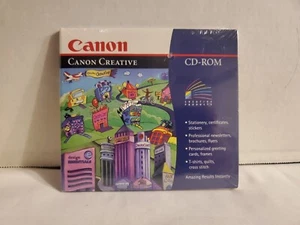 Vintage 1996 Canon Creative CD ROM For Windows Stationery - Picture 1 of 6