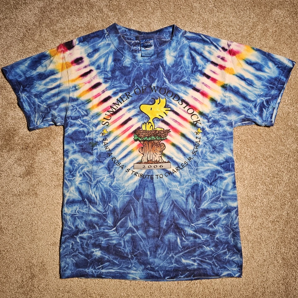 Camiseta De Colección Y2k Summer Of Woodstock Tie Dye Para Hombres S 2006 Rave Hippie Grunge Años 90  Foto 1 de 4