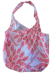 Free People Movement  Market Bag Tote Grocery Reusable Nylon Coral Floral Large - Picture 1 of 6