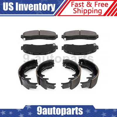 Kit de zapatas de freno delanteras traseras 2X para Mazda B2300 2010 Foto 1 de 4