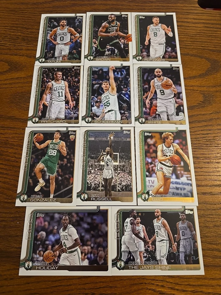 Boston Celtics 2025-26 Topps Basketball Team Set - 11 Cards
