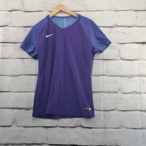 NIKE AEROSWIFT Top Womens Large Soccer Pullover Short Sleeve Purple - Picture 1 of 9