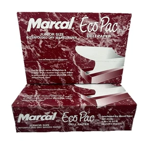 2 Marcal Eco Pac Junior Größe Interfold Trocken Wachspapier Feinkost 2 x 500 Blatt - Bild 1 von 5