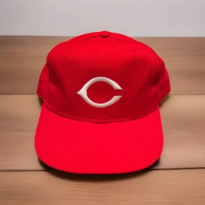 Vintage Cincinnati Reds Hat Cap Fitted 7 5/8 MLB Baseball New Era 90s Excellent! - Image 1 of 4