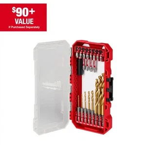 Milwaukee 21pc SHOCKWAVE Impact Bit Set - Drill & Drive - Hex Shank - New - Picture 1 of 7