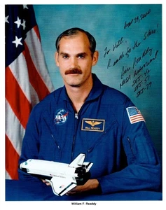 Nasa 8 x 10 Litho: William F Readdy; signed and inscribed - Picture 1 of 2