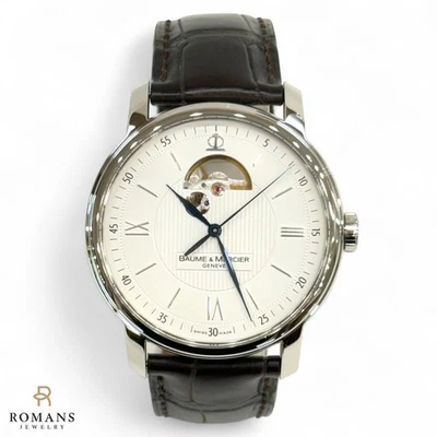 Baume & Mercier Watch Auto 26 Jewel Skeleton Dial Ref 65558 Serviced Warranty - Image 1 of 4