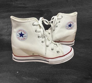 Converse All Star Chuck Taylor White Lux Hidden Wedge Sneaker Shoes Womens 9 - Picture 1 of 11