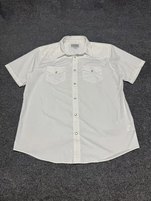 Camisa Gibson Perla Cuello A Presión Country Western Botón Manga Corta Hombres Grande Foto 1 de 4