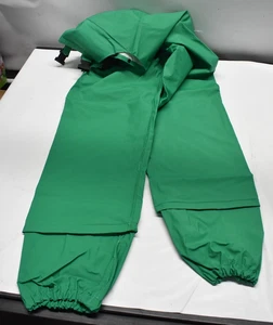 Neese I96S PVC/Polyester Economy Chemical Splash Bib Trouser, Medium, Green - Picture 1 of 4