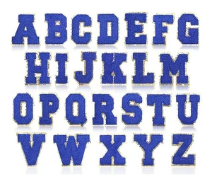 (3) Sets 4 Inch Chenille Letters w/ White Background.  26 Letters in Each Set.  - Picture 1 of 6