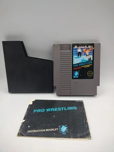 Cartucho de Videojuego Pro Wrestling NES Nintendo + Funda 1987 Auténtico Probado - Imagen 1 de 7