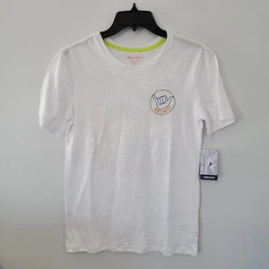 Tommy Bahama T-Shirt Boys XL(14) White Short Sleeve Crew Neck Active Maui - Picture 1 of 13